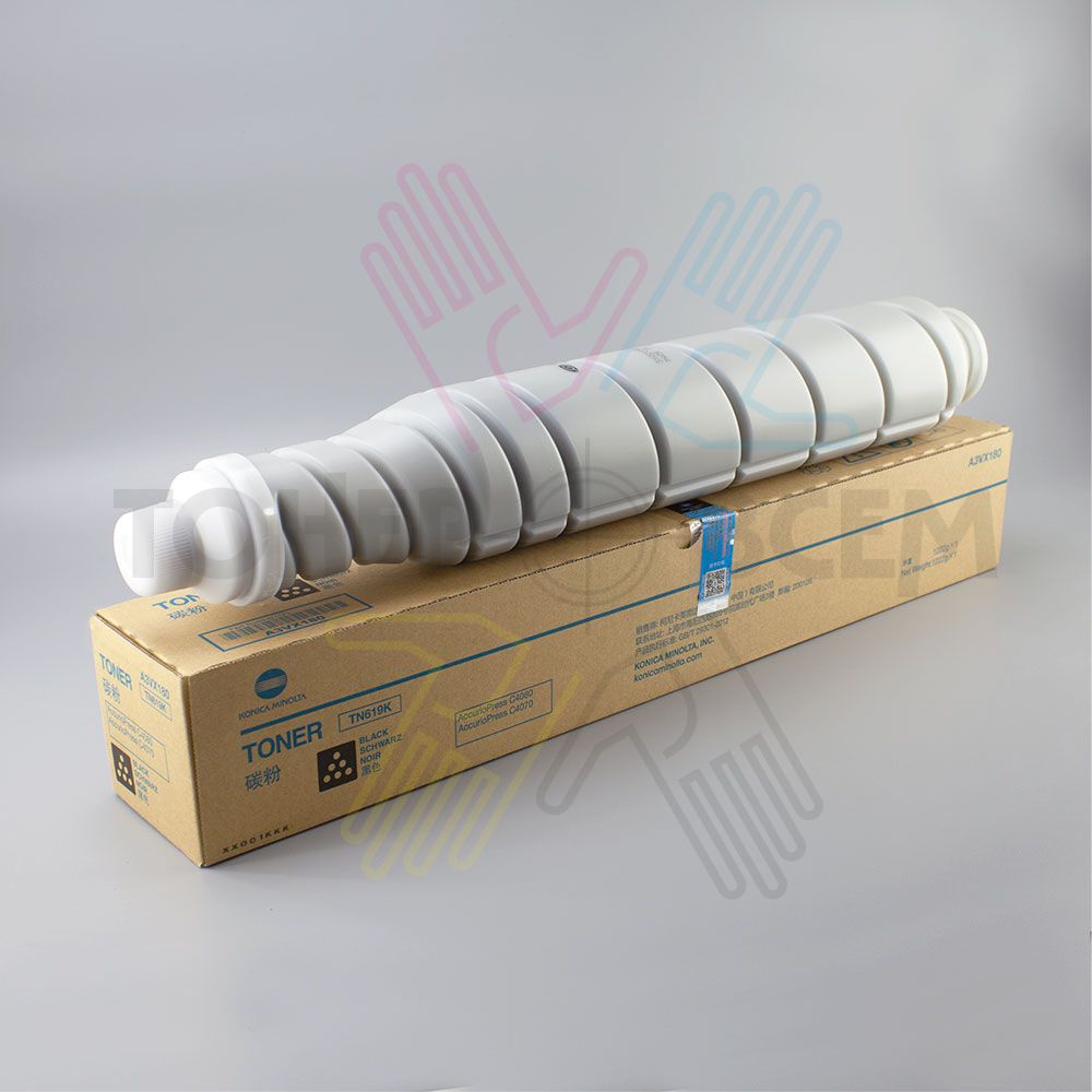 Тонер-картридж черный (Black) для Konica Minolta Bizhub C4070, С4080, C1060, C1070, AccurioPress C2060, C2070 (TN-619K)
