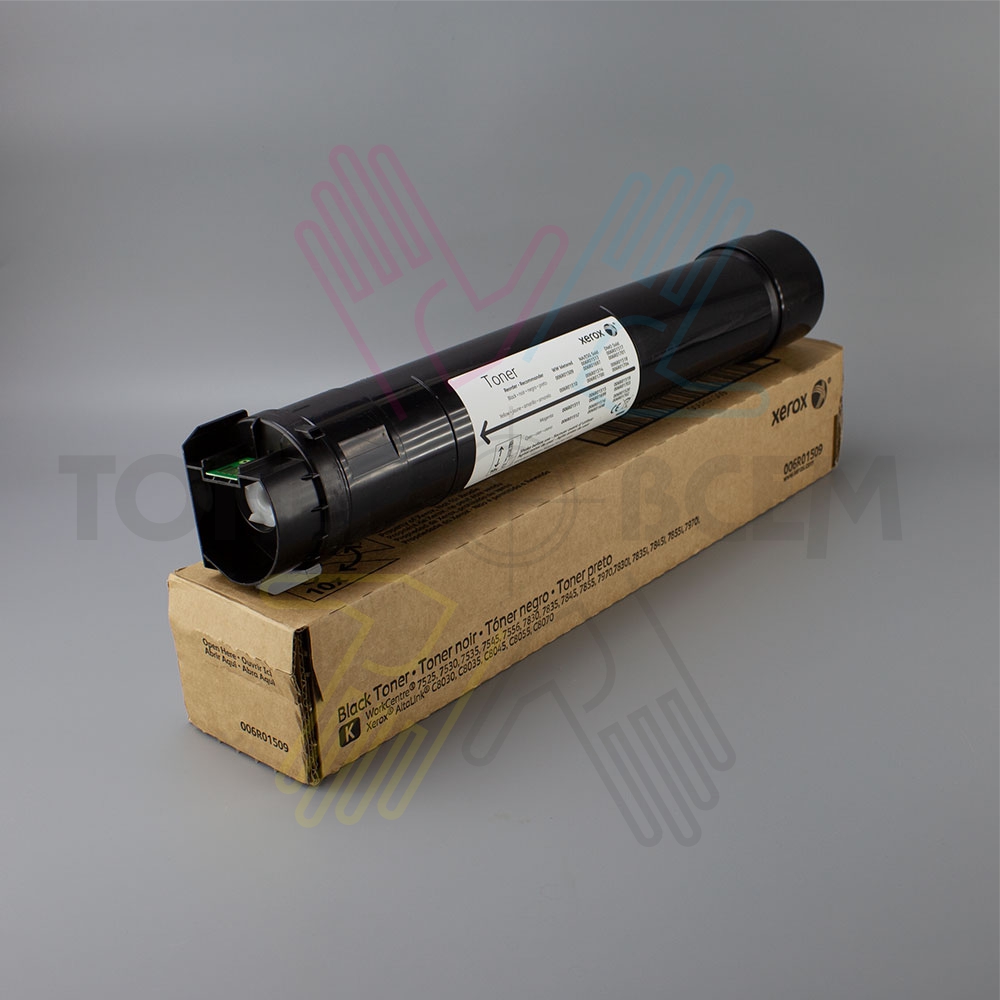 Тонер-картридж черный (Black) для Xerox WC 7525, 7530, 7535, 7545, 7556, 7830, 7835, 7845, 7855, 7970