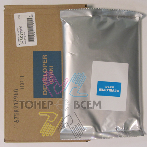 Девелопер, носитель (developer) голубой (Cyan) для Xerox DC 240, 242, 250, 252, 260, WC 7655, 7665, 7675, 7755, 7765, 7775