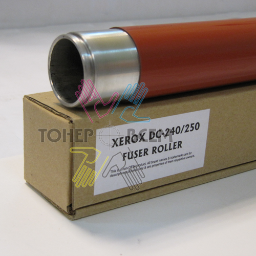 Нагревательный тефлоновый вал для фьюзермодуля (печки) для Xerox DC 240, 242, 250, 252, 260, Color 700, 550, 560, C75, J75, C60, C70 (DV Inc.)