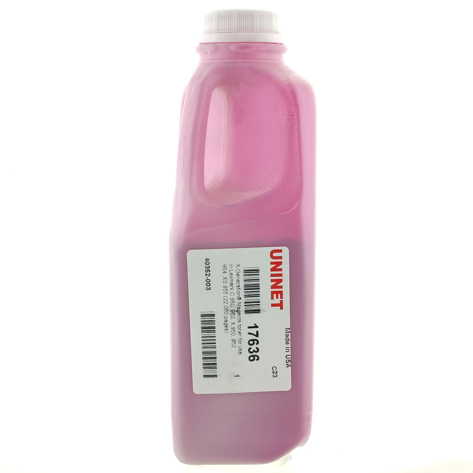 Тонер X-Gen пурпурный (Magenta) для Xerox Phaser 7100, 7500, 7800, WC 7120, 7125, 7132, 7425, 7428, 7435, 7525 - 7556, 7830 - 7855, AltaLink C8030, C8035, C8045, C8055, C8070, Lexmark C 950, 952, X 950, 952, 954 (400 г)(Uninet USA)