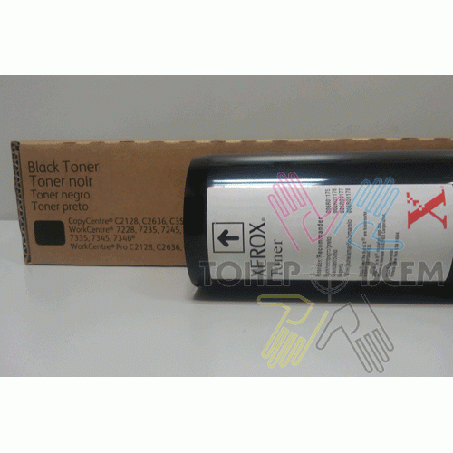 Тонер-картридж черный (Black) для Xerox WC C2128, C2636, C3545, 7228, 7235, 7245, 7328, 7335, 7345, 7346