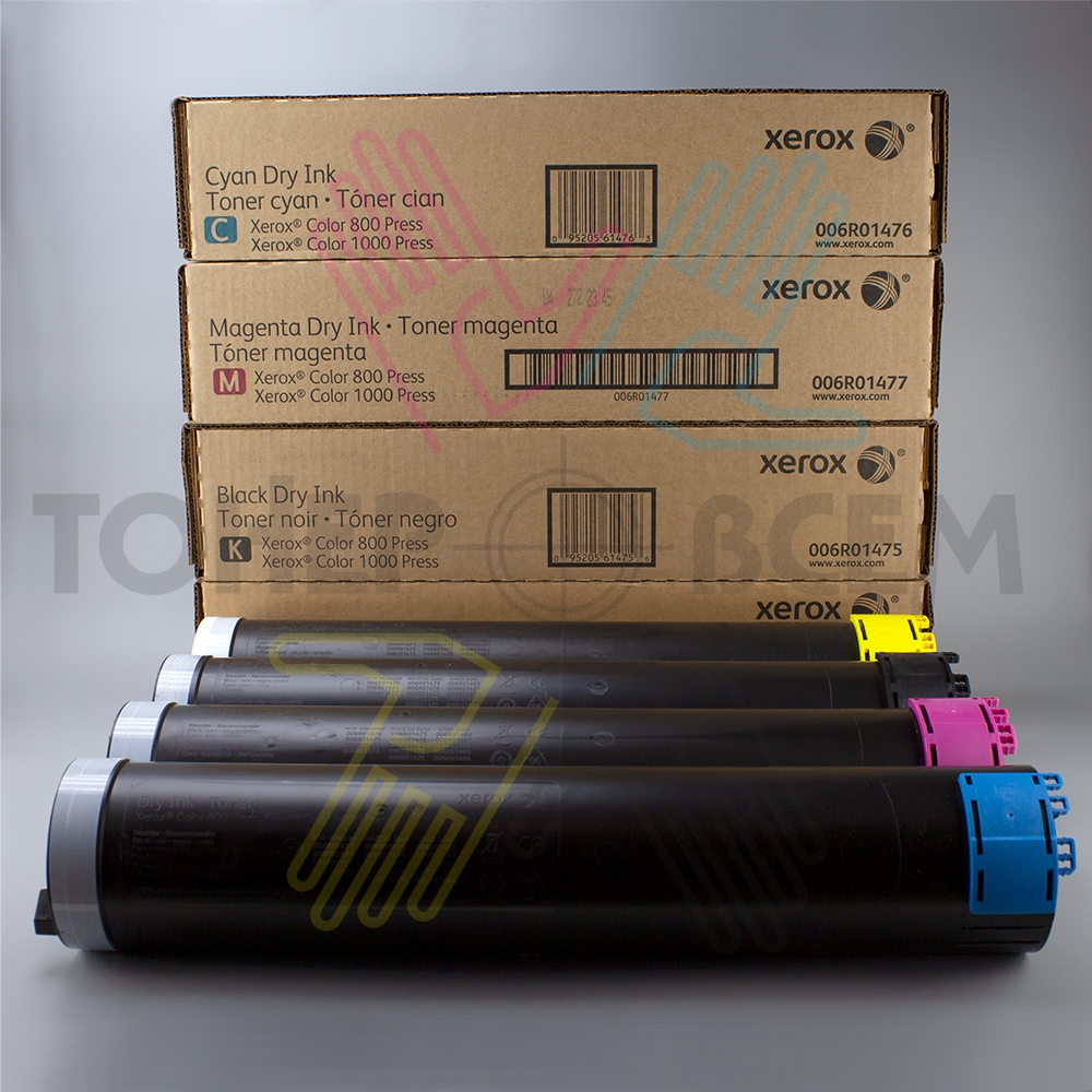 Комплект тонеркартриджей Xerox Color Press 800, 1000 (CMYK) (USA)